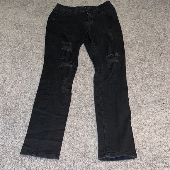 Black Ripped Jeans - Picture 3 of 4